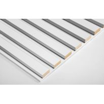 Akustiikkapaneeli/rimapaneeli Ewona AcuDesign, 22x600x2700mm, valkoinen, valkoisella pohjalla