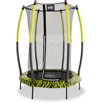 Trampoliini Exit Tiggy Junior, ø140cm, lime, sis. turvaverkko, Verkkokaupan poistotuote