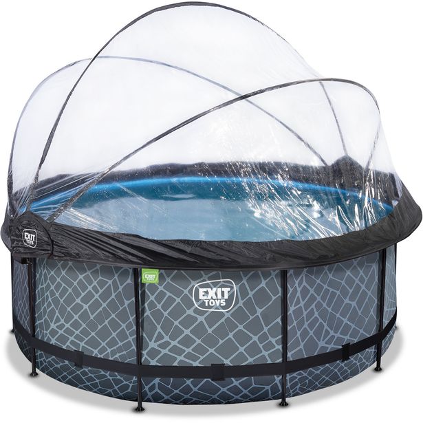 Runkoallas EXIT, hiekkasuodatinpumpulla, allaskuvulla