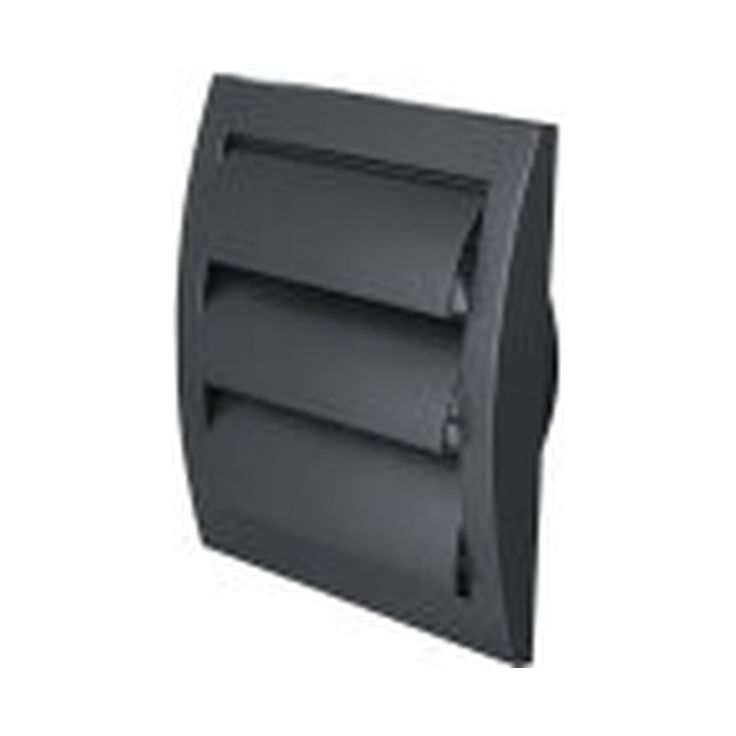 Ilmanvaihtosäleikkö Eiroplast ND10ZA 148x153 mm Ø100 mm antrasiitti