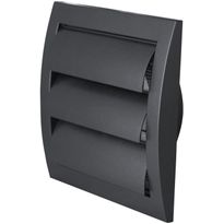 Ilmanvaihtosäleikkö Eiroplast ND10ZA 148x153 mm Ø100 mm antrasiitti