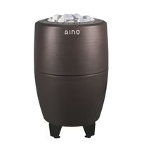 Sähkökiuas Aino-kiuas, 9 kWh, 8-12m³, kiinteä ohjaus, Peat Brown