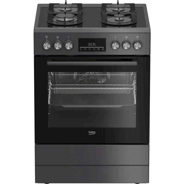 Kaasuliesi sähköuunilla Beko FBM62330GADSN, 60cm, musta