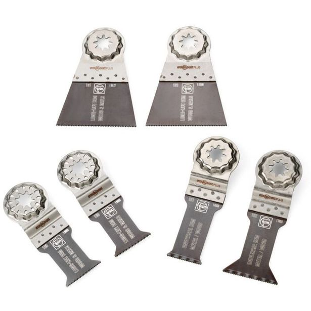 Tarvikesarja Fein Best of SLP Wood & Metal, 6 osaa