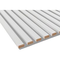 Kostean tilan akustiikkalevy Fibrotech Unika, 22x600x2440mm, white platinum