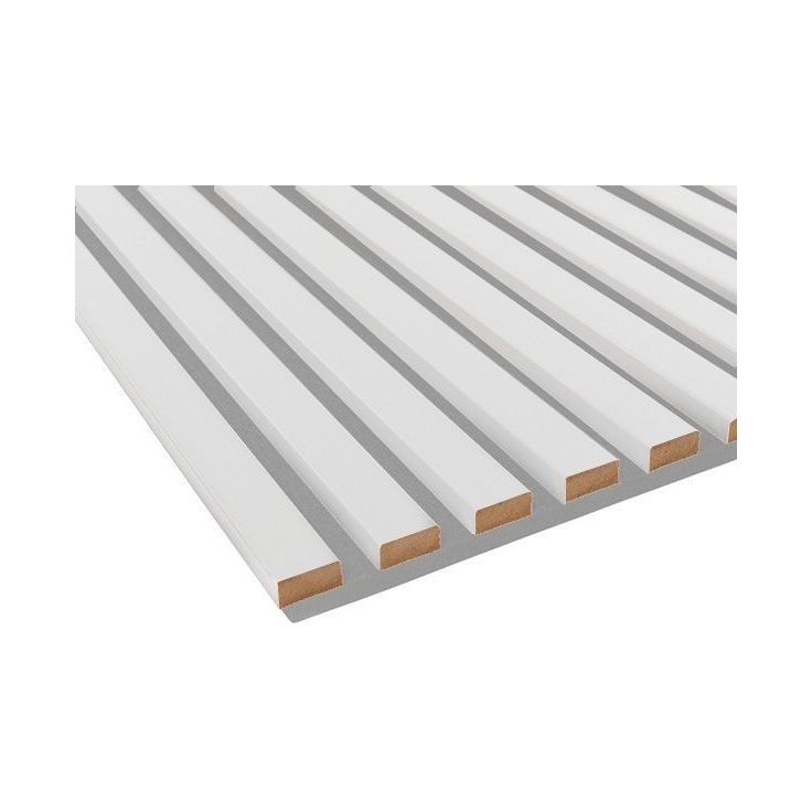 Kostean tilan akustiikkapaneeli Fibrotech Unika, 22x600x2440mm, white platinum