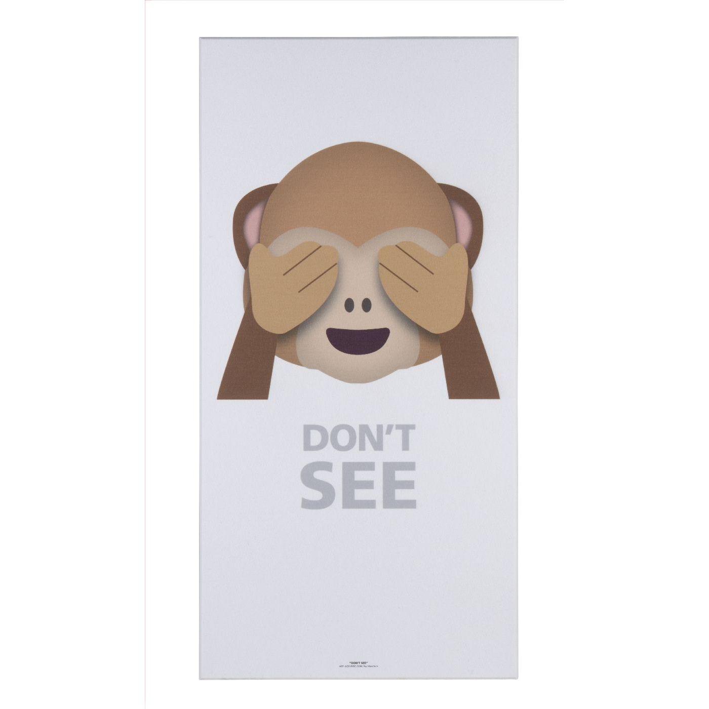 Akustiikkataulu Fibrotech Art Acoustic Don't See Abe, 9x600x1200mm, valkoinen