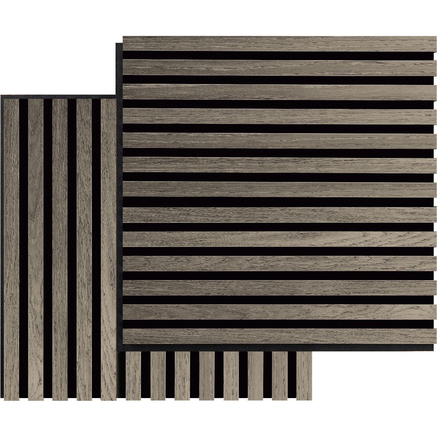 Akustiikkalevy Fibrotech Square, 22x520x520mm, harmaa tammi, 2 kpl/pkt