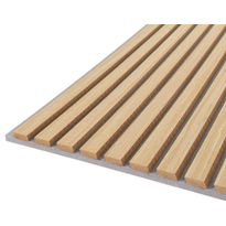 Akustiikkalevy Fibrotech Quanti, 18x520x2440mm, valkotammi, harmaa pohja