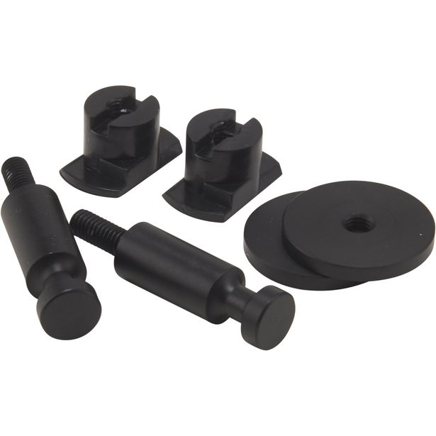 Ripustustappi Fibrotech akustiikkalevyyn, 45x24mm, 2kpl, teräs, musta RAL 9011