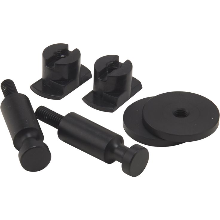 Ripustustappi Fibrotech akustiikkalevyyn, 45x24mm, 2kpl, teräs, musta RAL 9011