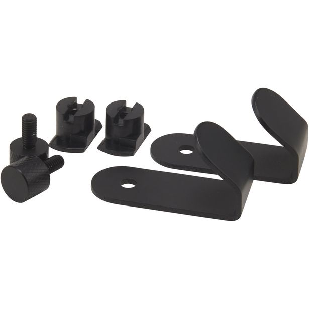 Koukku Fibrotech akustiikkalevyyn, 50x25mm, 2kpl, teräs, musta RAL 9011