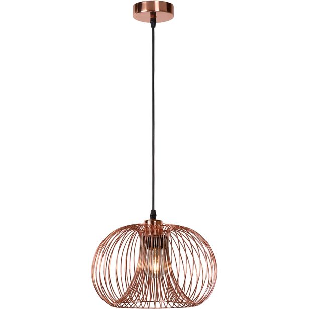 Riippuvalaisin Lucide Vinti, Ø30 cm, kupari