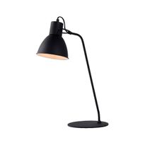 Työpöytävalaisin Lucide Shadi, Ø20x50cm, 40W, himmennettävä, musta