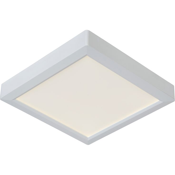 Kattovalaisin Lucide Tendo-LED, 22x22 cm, valkoinen