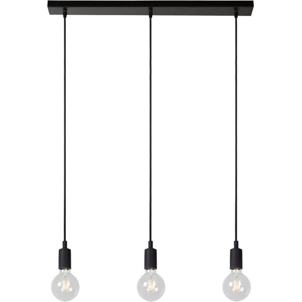 Riippuvalaisin Lucide Fix Multiple, 3xE27, musta