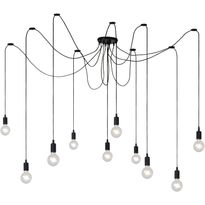 Riippuvalaisin Lucide Fix Multiple, 10xE27, musta