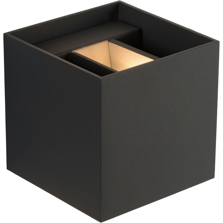 Seinävalaisin Lucide Xio LED neliö, 1x4W, harmaa