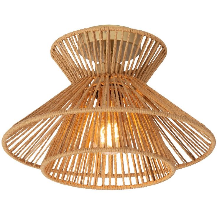 Kattovalaisin Lucide Tasman Ø32cm, 1xE27, luonnollinen