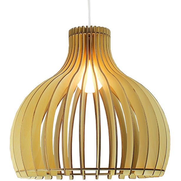 Riippuvalaisin FocusLight Orsa Ø56cm E27 luonnonpuu