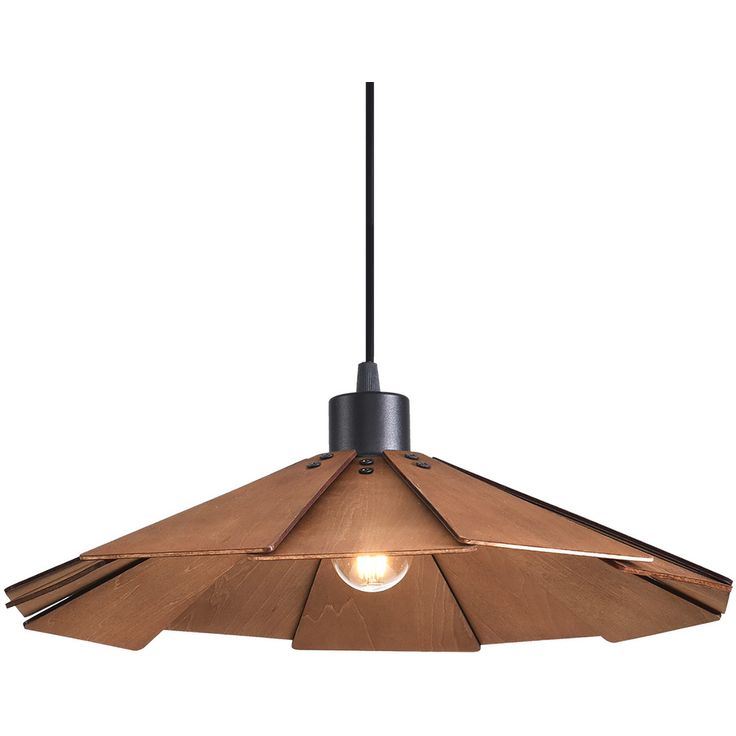 Riippuvalaisin FocusLight Karo Ø38cm E27 luonnonpuu
