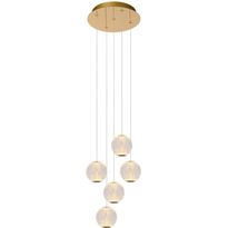 LED-riippuvalaisin Lucide Cintra Ø32cm, 5xLED 4.7W 2700K, kirkas