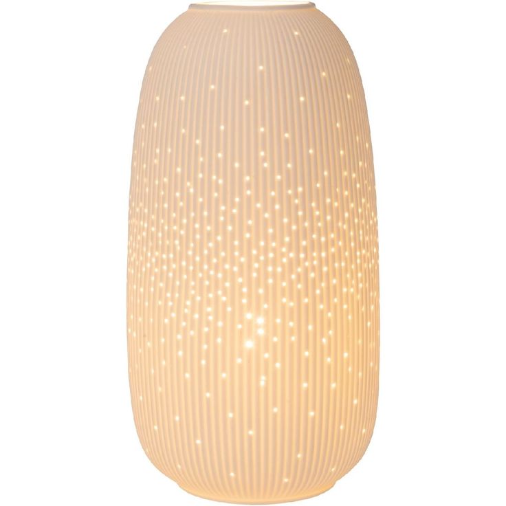 Pöytävalaisin Lucide Flores ylös-alas valo, 33.2cm, 1xE14, valkonen