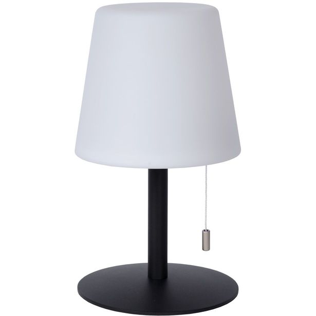 LED-ulkopöytävalaisin Lucide Rio RGB, USB-ladattava, himmennettävä, värinvaihto-ominaisuus