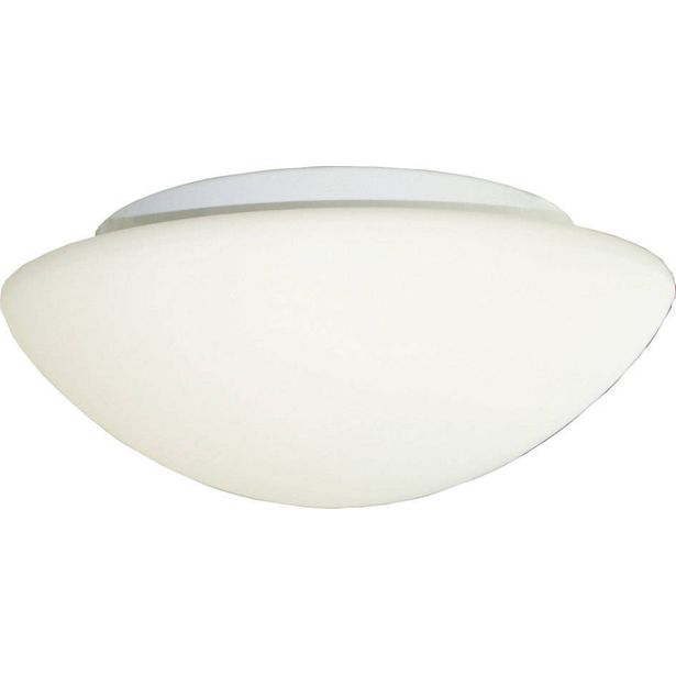 Kattovalaisin LeuchtenDirekt Tammo, 2x60W, 230V, IP20, Ø 350mm, valkoinen