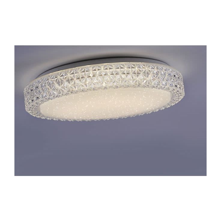 Kattovalaisin LeuchtenDirekt Frida LED, 19W, IP20, Ø400mm, muovi, valkoinen