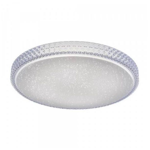 LED-plafondi Leuchten Direkt Frida, Ø60cm, 32W, himmennettävä, valkoinen