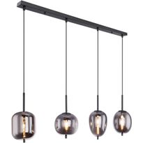 Riippuvalaisin Globo Blacky, 100cm, savunharmaa/musta