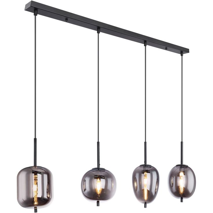 Riippuvalaisin Globo Blacky, 100cm, savunharmaa/musta