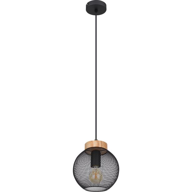 Riippuvalaisin Globo Pablo Ø20cm, musta/ruskea