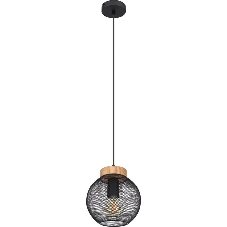 Riippuvalaisin Globo Pablo Ø20cm, musta/ruskea