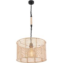 Riippuvalaisin Globo Halia, Ø38cm, musta/beige