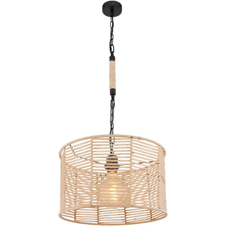 Riippuvalaisin Globo Halia, Ø38cm, musta/beige