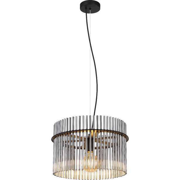 Riippuvalaisin Globo Gorley 40cm, 1xE27, musta/savu
