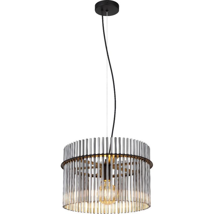 Riippuvalaisin Globo Gorley 40cm, 1xE27, musta/savu