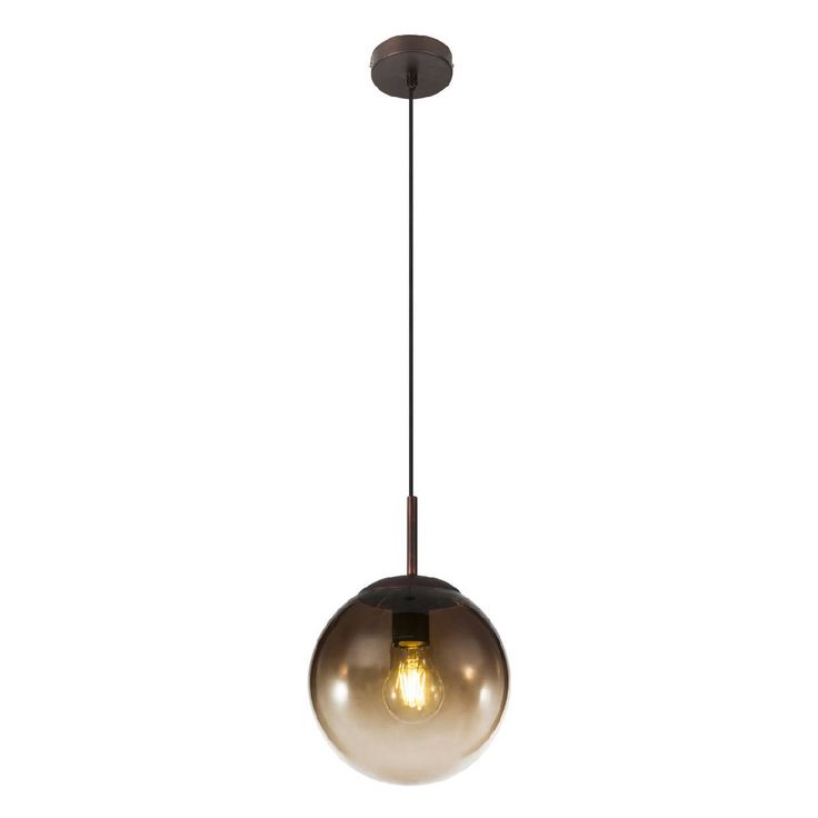 Riippuvalaisin Globo Varus, Ø20cm, 40W, ruskea