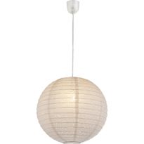 Riippuvalaisimen varjostin Globo Varys, Ø36cm, valkoinen