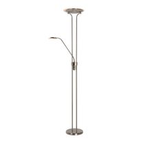 Lattiavalaisin Lucide Champion LED, 20+4W, IP20, 1800mm Ø 254mm, metalli/lasi, satiinikromi