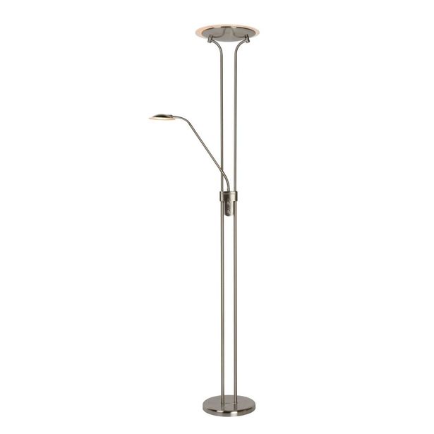 Lattiavalaisin Lucide Champion LED, 20+4W, IP20, 1800mm Ø 254mm, metalli/lasi, satiinikromi