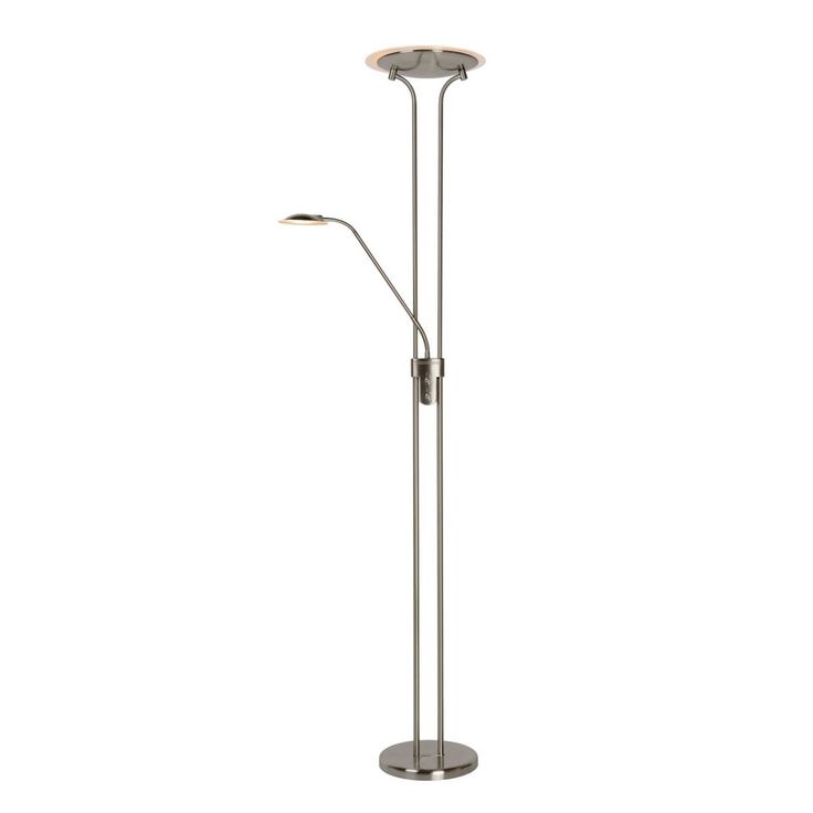 Lattiavalaisin Lucide Champion LED, 20+4W, IP20, 1800mm Ø 254mm, metalli/lasi, satiinikromi