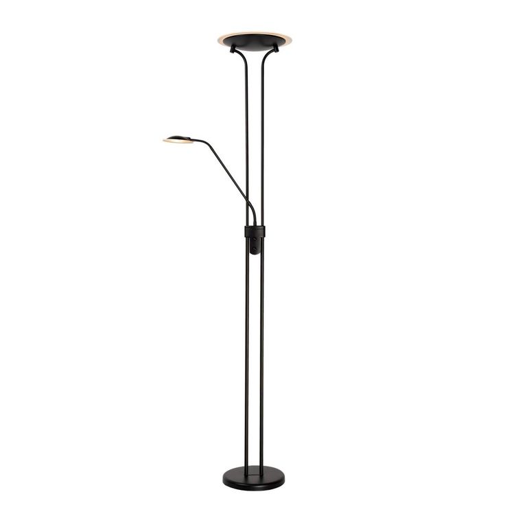 Lattiavalaisin Lucide Champion LED, 20+4W, IP20, 1800mm Ø 254mm, metalli/lasi, musta
