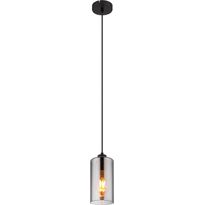 Riippuvalaisin Globo Olly 11cm, 1xE27, musta/savu