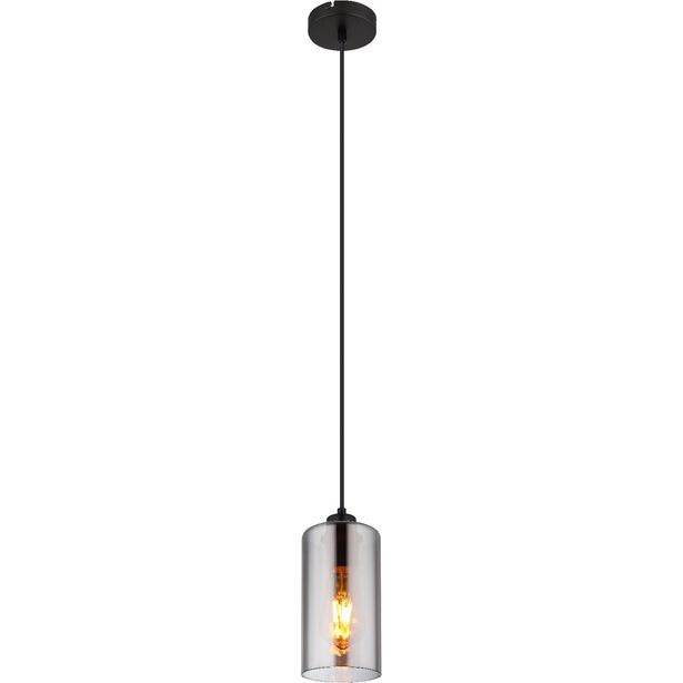 Riippuvalaisin Globo Olly 11cm, 1xE27, musta/savu