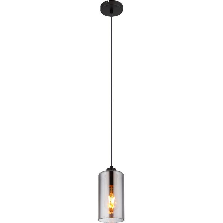 Riippuvalaisin Globo Olly 11cm, 1xE27, musta/savu
