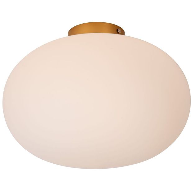 Kattovalaisin Lucide Elysee Ø38cm, 1xE27, opaali/mattakulta