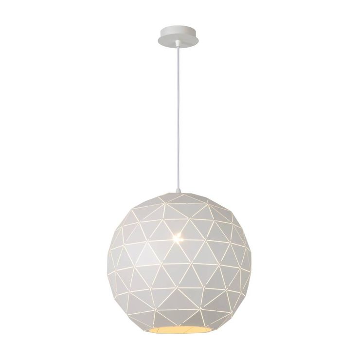 Riippuvalaisin Lucide Otona, 60W, IP20, 1700mm Ø 400mm, metalli, valkoinen